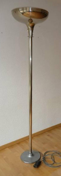 deckenfluter art déco vernickelt 1930 