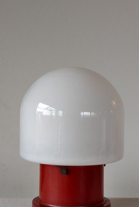 bauhaus opalglas deckenleuchte kleine kuppel um 1930