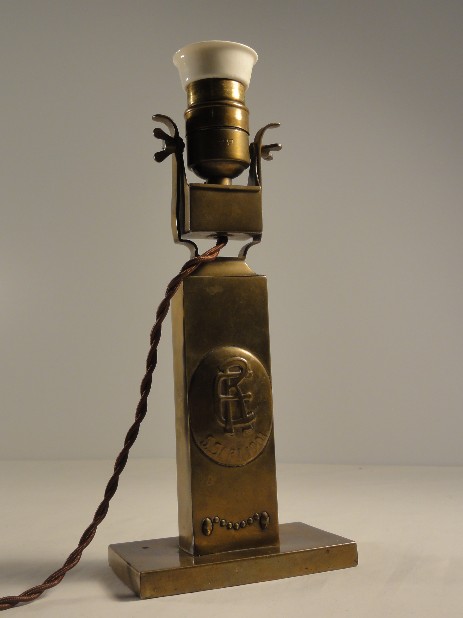 b.a.g. turgi combination lamp hubertus hunter emblem deer 1901