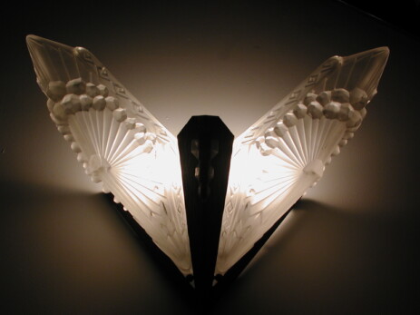 art déco applique butterfly schneider france