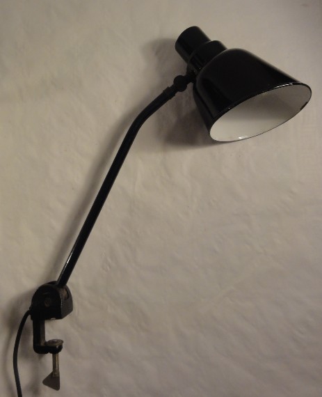 functional working screw lamp emaille 20er