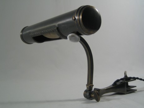 original art nouveau piano lamp reading light patinated 1910