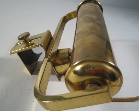 big brass piano lamp reading light original art nouveau 1920