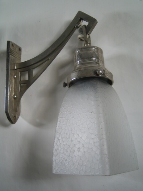 geometric hanging applique art deco with kubist glass