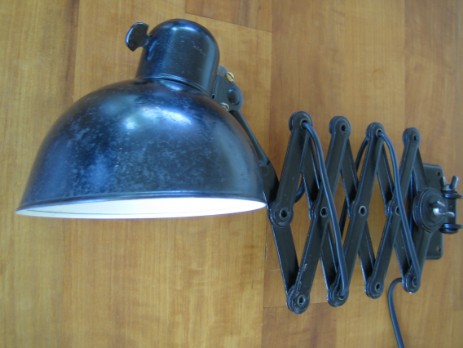 small dell bauhaus scissor lamp black