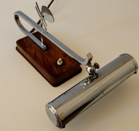 1930 art déco pianolampe klavierleuchte chrom musiknote