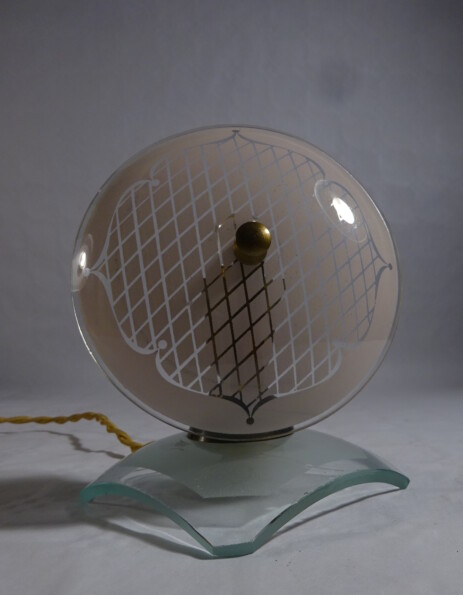 sleeping light glass ww II original decor