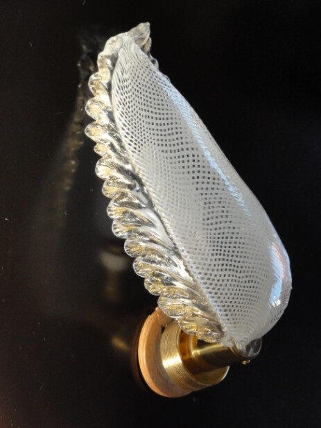 Murano Applique Archimede Seguso 1940 weiss