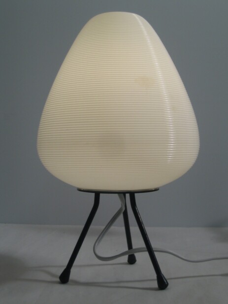 tripod acrylic glass table lamp 50's design 