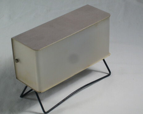 minimalist cube lamp cechoslovakia fifties