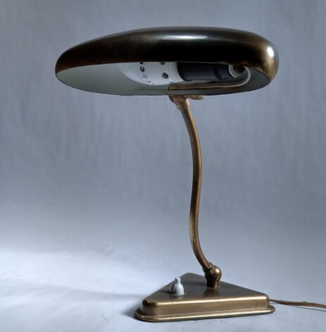 streamline klavierleuchte leselampe messing fifties messing 1950