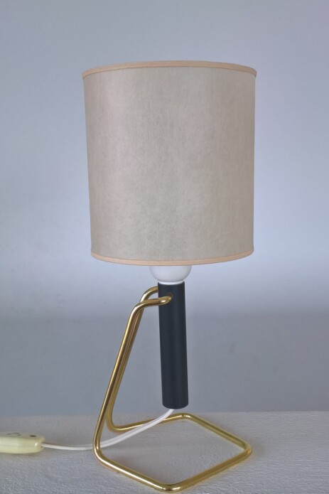 fifties 1950 schwenkbare messing tischleuchte wandlampe stil paavo tynell japanpapier 