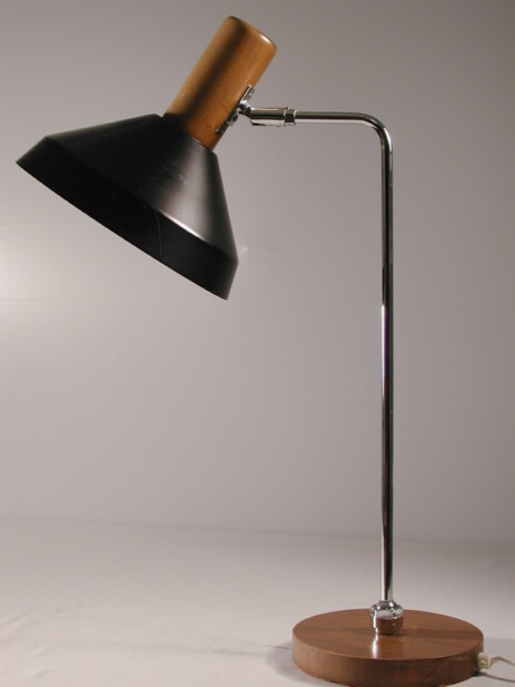 temde tischleuchte mit kugelgelenk um 1960 im stil von baltensweiler