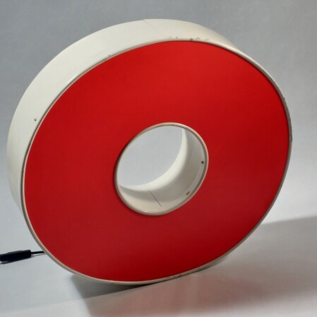 Blechbuchstabe Neonreklame 1960 rot O 