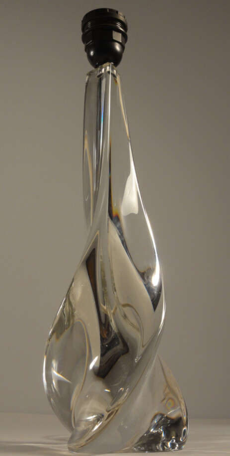 hoher kristall leuchtenfuss cristal st. louis, france