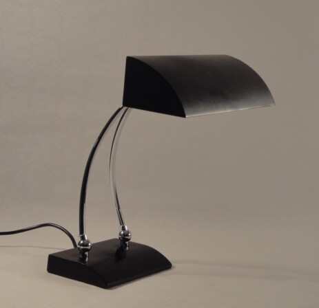 elegante pult- oder klavierleuchte, ca 1960 hillebrand megal