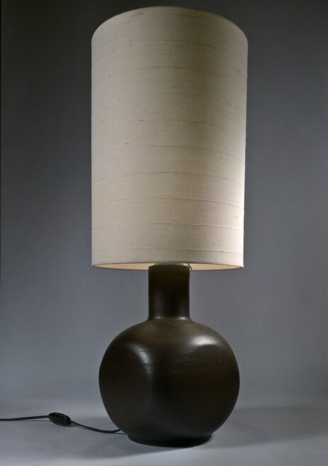 ceramics tablelamp sixties textile textile shade 