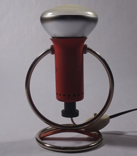 sixties LUMA Värmelampa chromstand drehbar