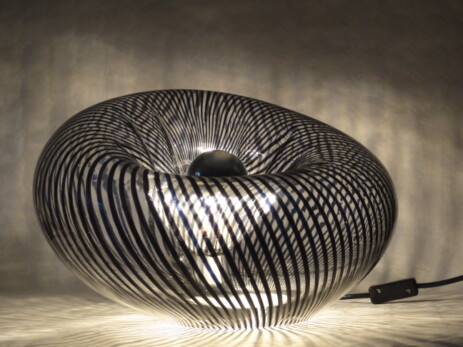 ausserordentliche murano bodenleuchte "kürbis" 1970/1980