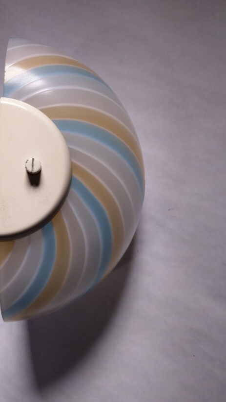 Murano farbige schnecke applique um 1960 