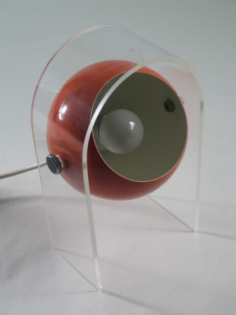 acrylic lampstand alu globe reflector 1970