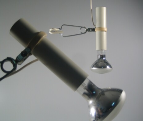 swisslamps international  pair of rare slz spot lights switzerland 1960