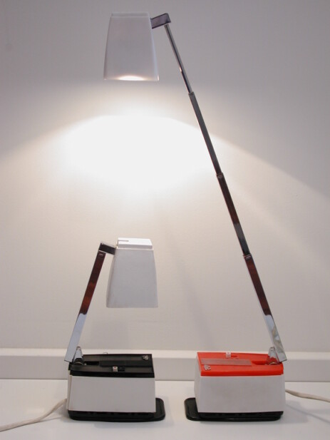 solis teleskopspots 2stufig schwarz und rot