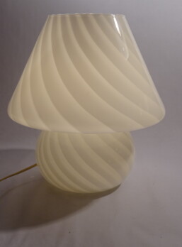 giant murano mushroom swirlglass table lamp original 1960 1970