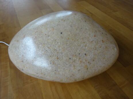 grosse steinleuchte andre cazenave rock lamp 1960 1970 glatt