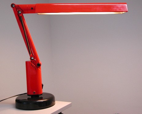 ausladende röhrenleuchte A&E design, schweden, ca 1960