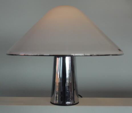 i guzzini mushroom lamp plastic chrome