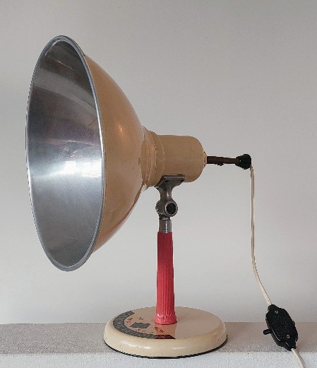 1960 heliolux infrarotstrahler cremefarbig 