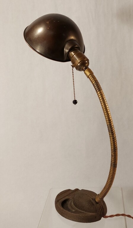 General Electric USA Tischleuchte Art déco 1930  Schwanenhals