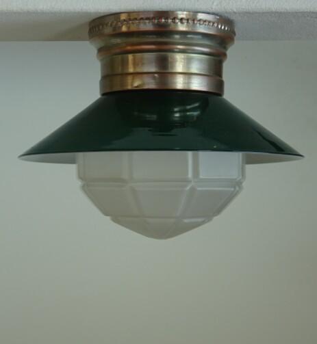 facettierte und geschnittene jugendstil schraub-kugelleuchte "buson" um 1900