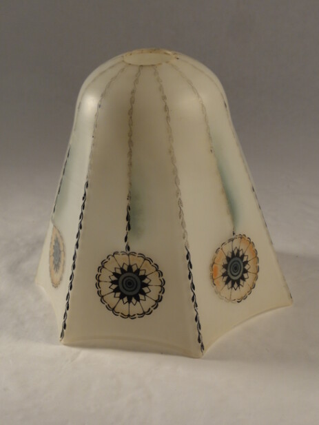 deckenblume jugendstil handbemalt aus den schloss meggen (lu) um 1900