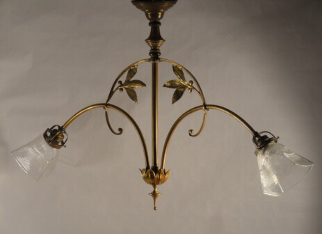 florale jugendstil deckenleuchte 1900