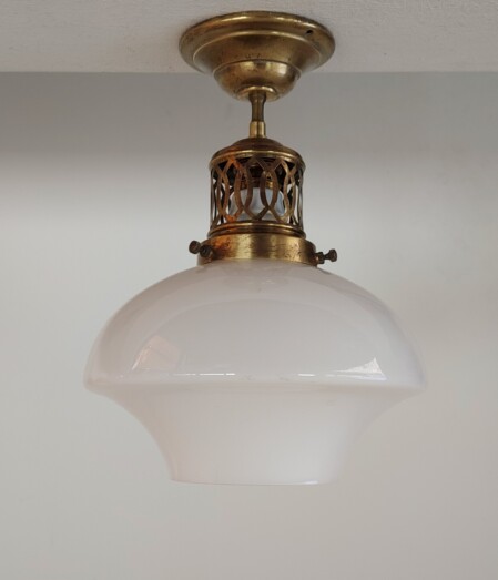 1910 art nouveau jugendstil deckenleuchte zug tram