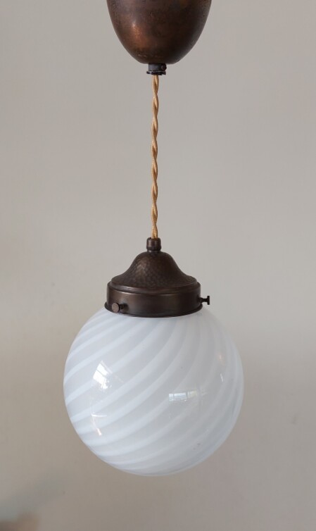 Murano Swirl glas deckenkugel 1920 