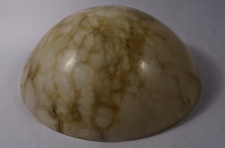 wolkig gemusterte alabaster deckenschale applique 1925