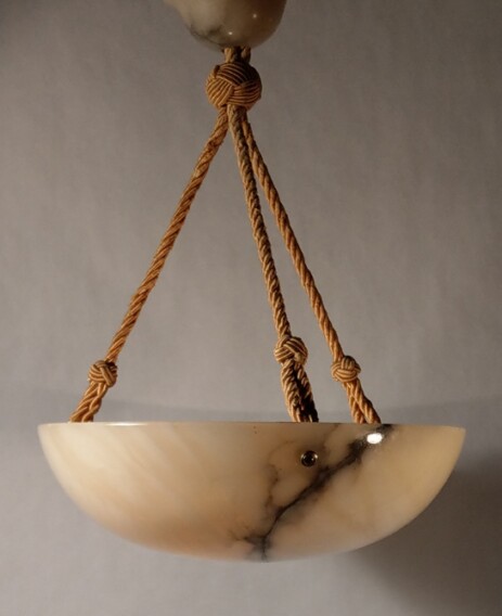 alabasterschale 20erjahre hängeleuchte jugendstil