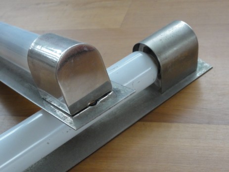 paar modernistische bauhaus  appliquen um 1930 vernickelt