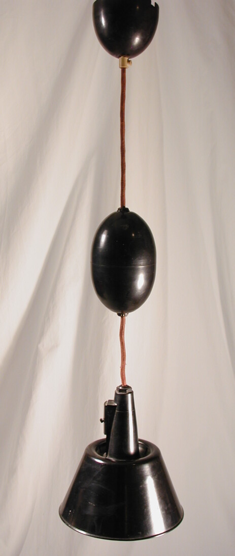 seltene bakelit pendel-auszugslampe 30erjahre modernist