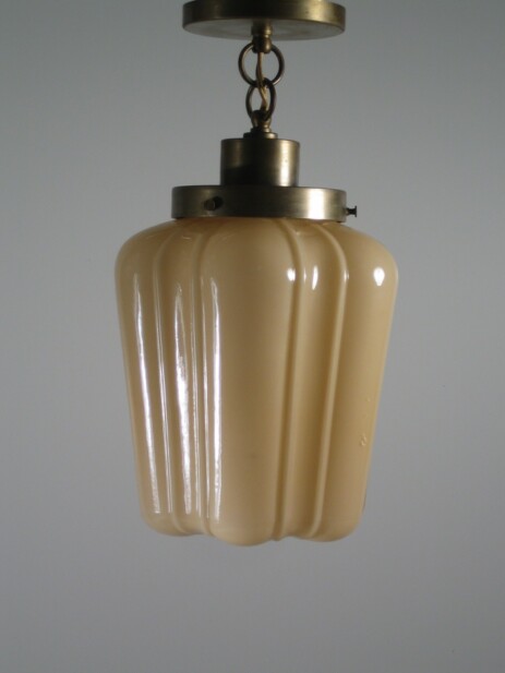 altrosa deckenleuchte art-déco um 1930