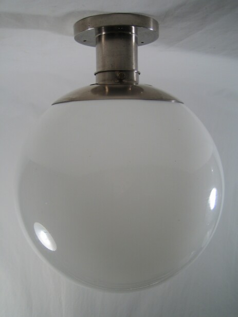 grosse belmag kugelleuchte mit speziellem hals um 1930
