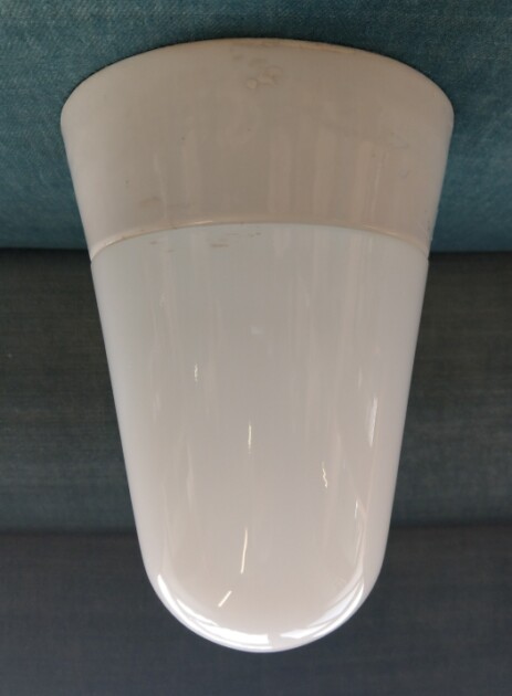 Bünte und Remmler Porzellan Kegelleuchte Wagenfeld 1930 Bauhaus