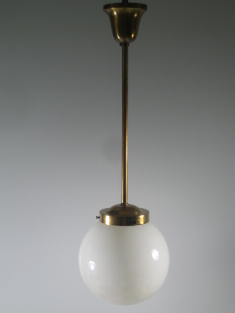 schöne messing-deckenkugel um 1930