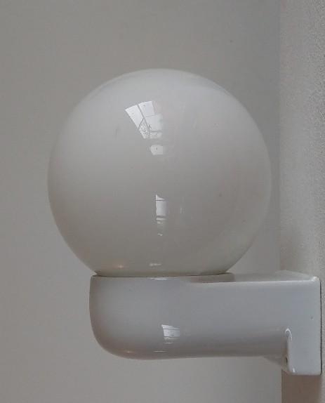 Regent Porzellan Kugel Applique um 1930