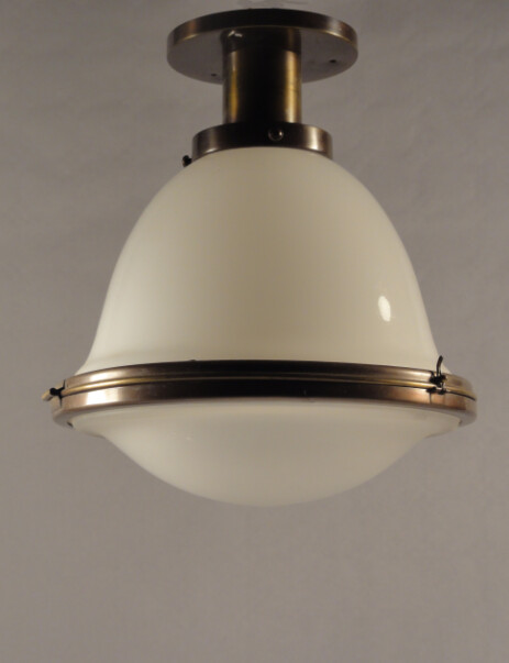 originale, alte deckenleuchte im stil von peter behrens b.a.g. turgi