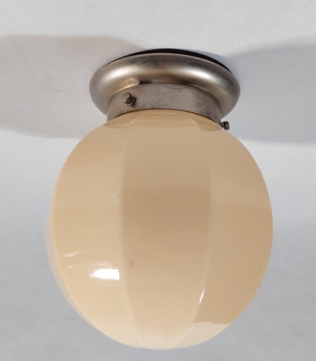 modernistische deckenleuchte crème segmentiert 1930 art déco bauhaus