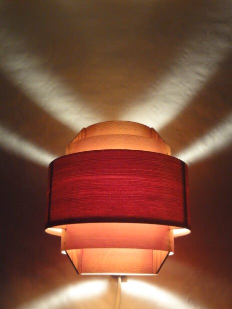  holzlamellenapplique 1960 hans agne jacobsen Ellysett Markaryd, Schweden